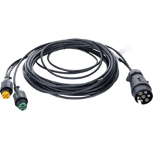 Cablu de conectare remorcă cu mufă cu șapte poli și două mufe suplimentare