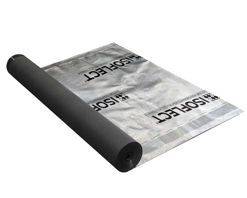 Folie anticondens ISOFLECT Roof Pro Alu 75 mp Rulou izolatie acoperis cu logo