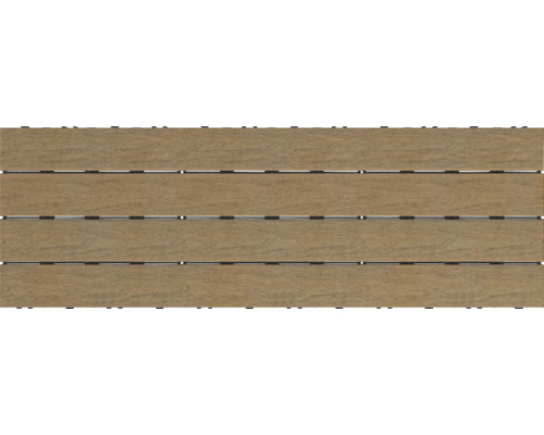 Dală sistem click Konsta WPC 90,8x30,8 cm maro co-extrudat Plăci de terasă din lemn pentru exterior