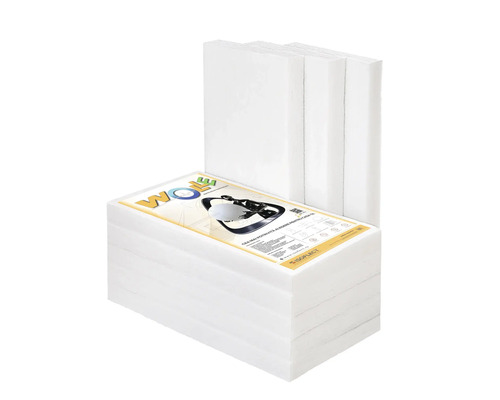 Vată termoizolantă ISOFLECT Wolle P800 1200x600x50 mm Stivă de plăci izolatoare albe Wolf