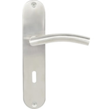 Mânere ușă cu șild Pertura Erla 72/240 mm oțel inoxidabil, pentru cheie BB