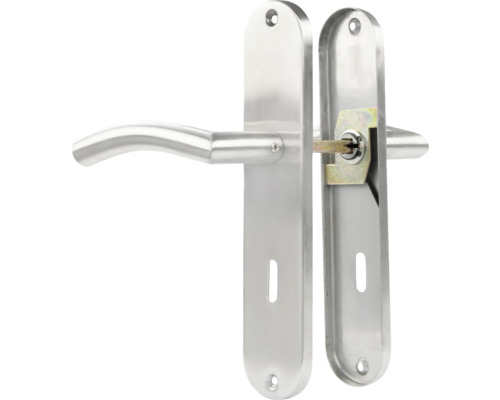 Mâner de ușă cu scut lung din oțel inoxidabil