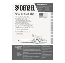 Denzel manual de utilizare pentru motoferăstrău pe benzină