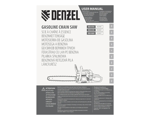 Denzel manual de utilizare pentru motoferăstrău pe benzină