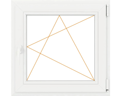 Fereastră din plastic albă cu mâner