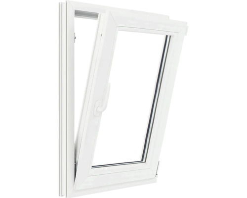 Fereastră albă înclinată