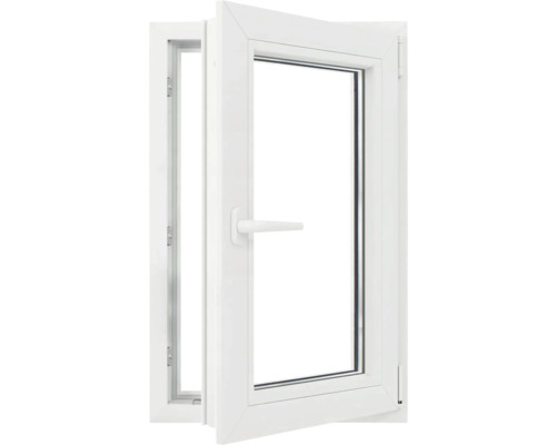 Fereastră din plastic albă deschisă