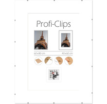 Ramă foto Profi-Clips cu indicații de dimensiuni 60 pe 80 centimetri și 40 pe 60 centimetri