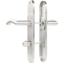 Mânere ușă cu șild Pertura Elin 72/240 mm oțel inoxidabil, pentru ușă baie/toaletă (WC)
