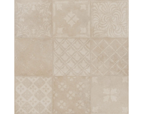 Nouă plăci de podea decorate