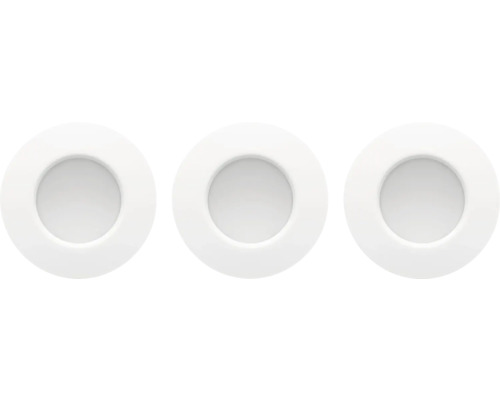 Trei spoturi încastrate rotunde