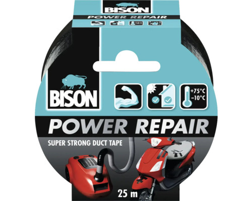 Bandă adezivă extra puternică Bison Power Repair, 25 metri