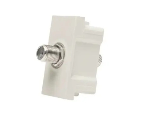 Priză TV conector F Moda Voice, 1 modul, bej mat Priză TV conector F Moda Voice, 1 modul, bej mat