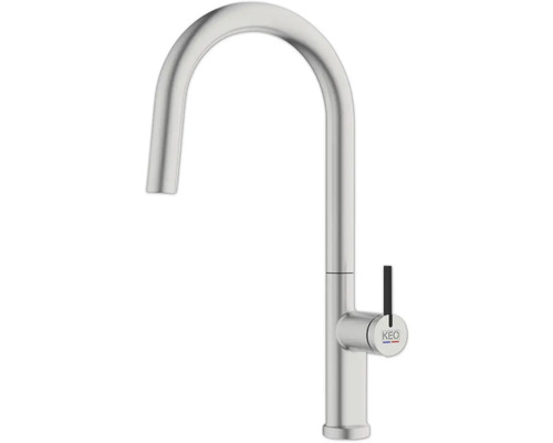 Baterie bucătărie cu duș KEO KAWAI inox mat