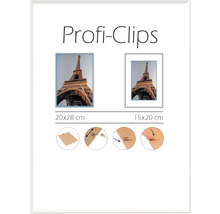 Rame foto Profi-Clips de dimensiunile 20x28 cm și 15x20 cm cu instrucțiuni de fixare
