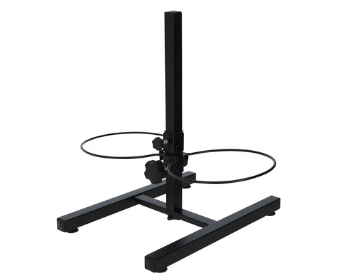 Suport metalic pentru plante cu două inele de susținere