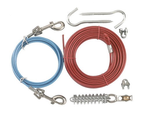 Set de lese pentru câini cu material de fixare