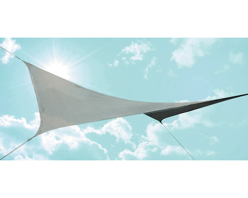 Copertină terasă pătrată Coralie HDPE 135 g/m² gri 360x360 cm