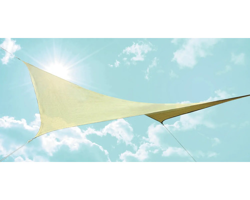 Copertină terasă pătrată Dinah HDPE 135 g/m² model dungi bej 360x360 cm