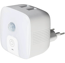 Lampă de veghe cu LED integrat Entac 1,5W senzor și 2 prize USB