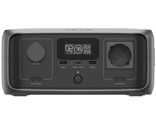 Stație de alimentare Ecoflow cu porturi USB A și USB C