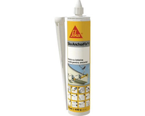 Adeziv Sika Anchorfix 1 cu întărire rapidă pentru ancorări 300 ml gri