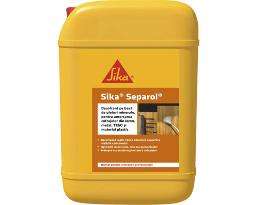 Agent de decofrare/decofrol universal Sika Separol 27 litri pe bază de ulei aplicabil prin vopsire sau pulverizare pentru cofraje