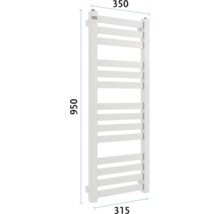 Radiator pentru prosoape cu dimensiunile 950 x 350 milimetri