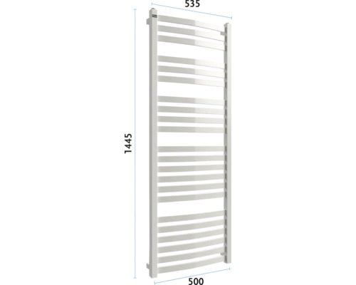 Radiator pentru prosoape cu dimensiunile 1445x535x500 mm