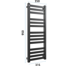 Radiator pentru prosoape cu dimensiunile 950 x 350 x 315 milimetri