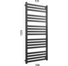Radiator pentru prosoape cu dimensiunile 1225 x 535 x 500 mm