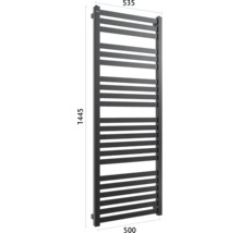 Radiator pentru prosoape cu dimensiunile 535 x 1445 x 500 milimetri