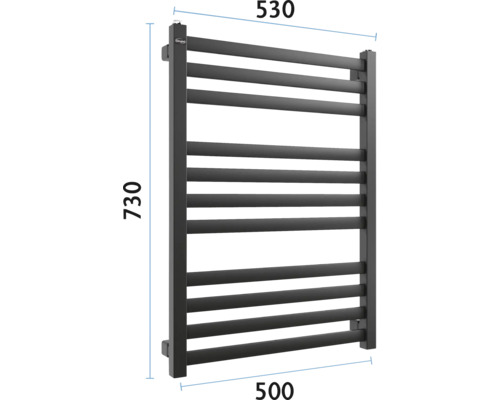 Radiator pentru prosoape cu dimensiuni