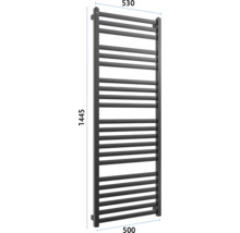 Radiator cu dimensiunile 530 x 1445 x 500 milimetri