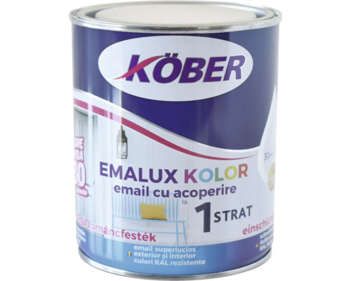 Vopsea emailată Köber Emalux Kolor pentru interior și exterior