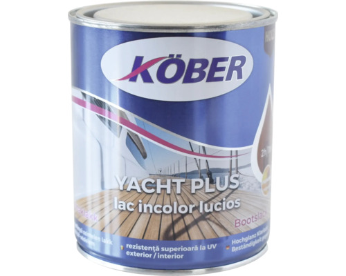 Lac incolor pentru bărci Köber Yacht Plus în găleată metalică