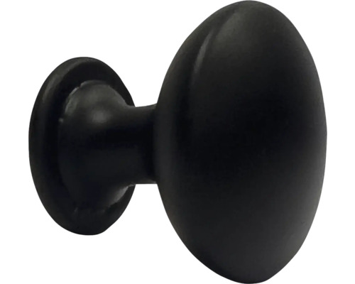 Buton pentru mobilă Ø23mm, metal negru mat