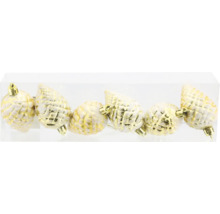 Set de decorațiuni pentru brad în formă de con de pin