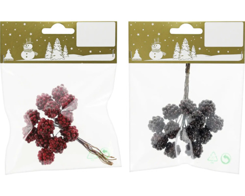 Buchete decorative de fructe de pădure în ambalaj