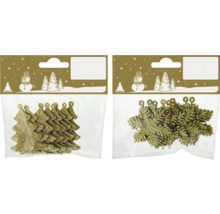 Set decorațiuni brad de Crăciun și fulgi de nea