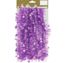 Ghirlandă violetă cu steluțe pentru decorațiuni de Crăciun