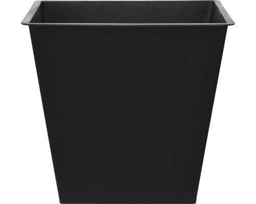 Jardinieră neagră de formă pătrată