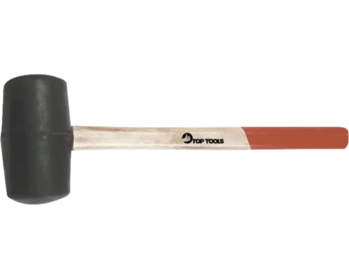 Ciocan de cauciuc cu mâner din lemn