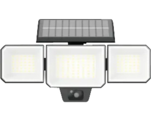 Reflector solar cu senzor de mișcare și trei lumini