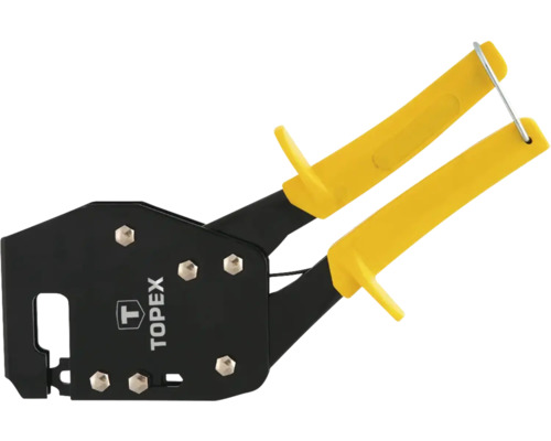 Perforator tablă cu mânere galbene