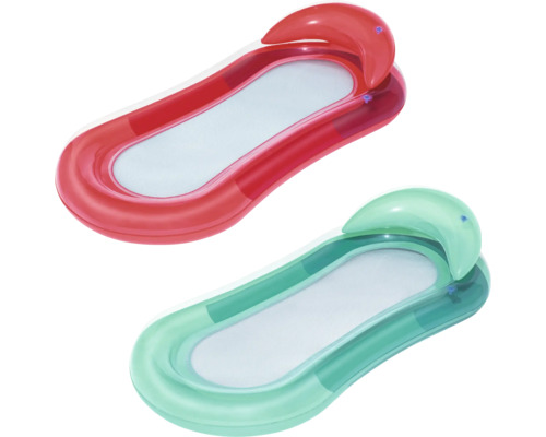 Saltea gonflabilă pentru copii Bestway Hydroluxe 160x84 cm diferite culori Două șezlonguri gonflabile pentru piscină cu suport pentru cap și plasă