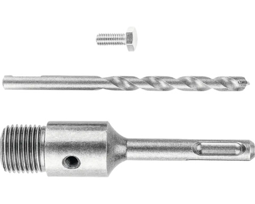 Burghiu, șurub și adaptor pentru mașină de găurit