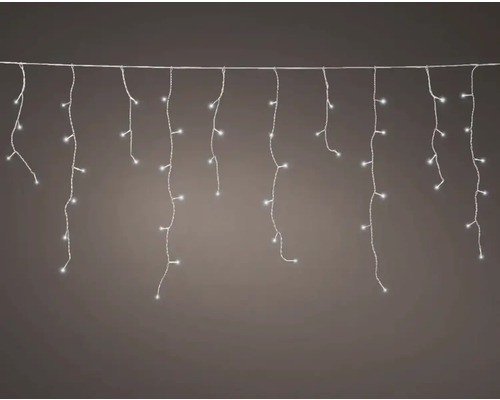 Instalație perdea interconectabilă Lumineo pentru exterior și interior 250 LED-uri 735 cm 8 funcțiie alb rece