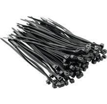 Pachet de legături de cablu negre din plastic