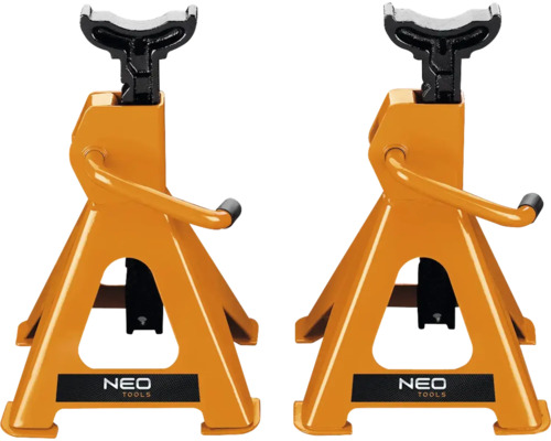 Două suporturi de sprijin Neo Tools pentru lucru sigur la vehicule